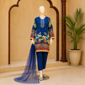 3 piece unstitched printed suit