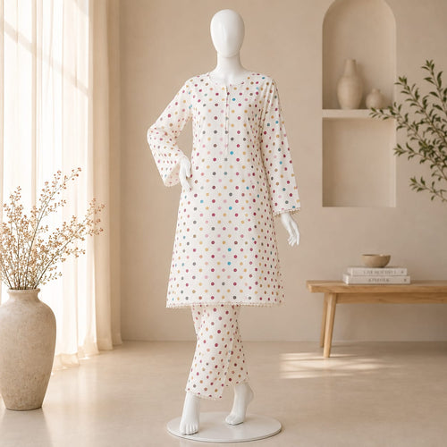 2 piece unstitched printed suit