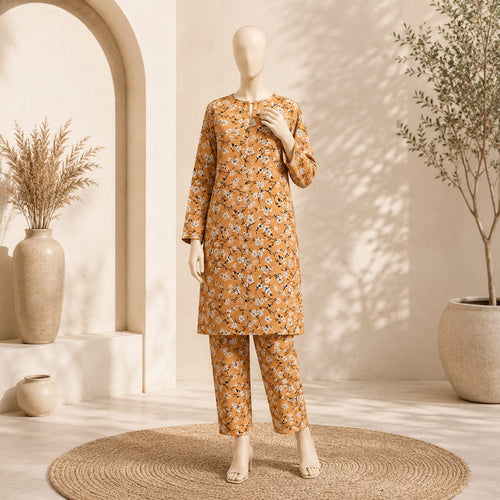 2 piece unstitched printed suit